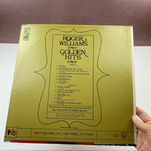 Vintage Roger Williams Golden Hits Vinyl Music Record - Picture 4 of 4